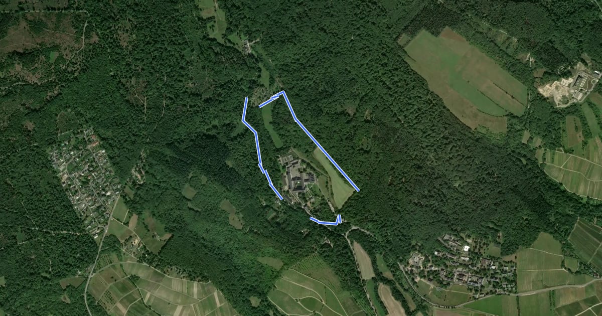 Маршрут Klosterrundweg на спутниковом снимке