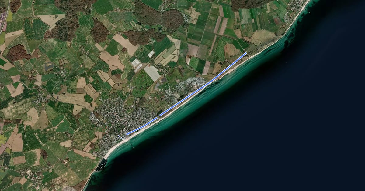 Маршрут Klostersee-Route, Grömitz на спутниковом снимке