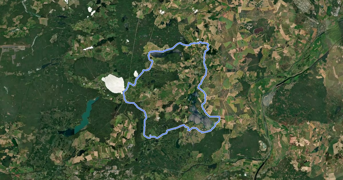 Маршрут Klostertour на спутниковом снимке