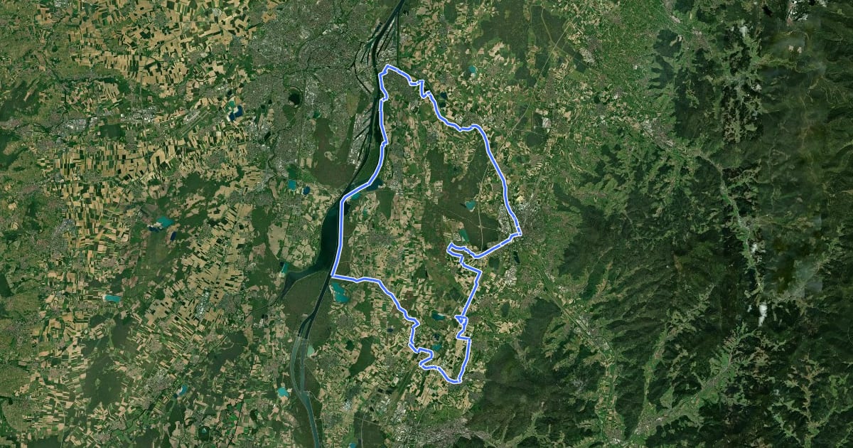 Маршрут KlosterTour на спутниковом снимке