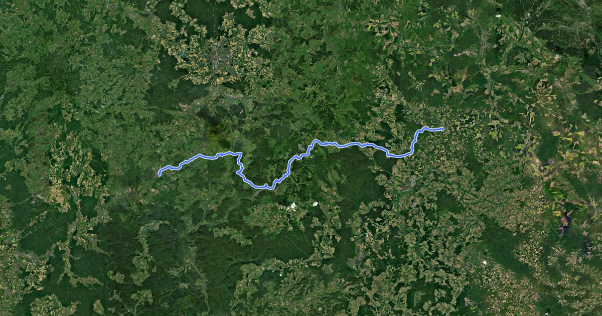 Маршрут Klosterweg на спутниковом снимке