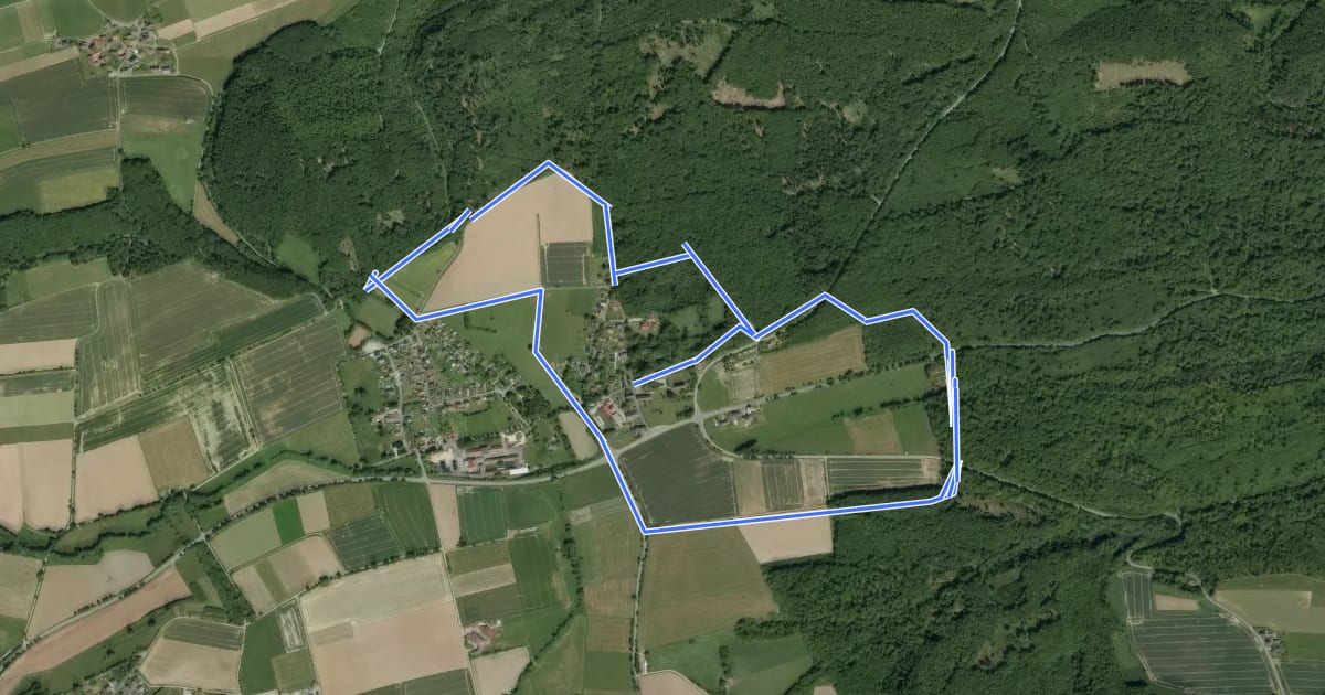 Маршрут Klosterweg Falkenhagen на спутниковом снимке