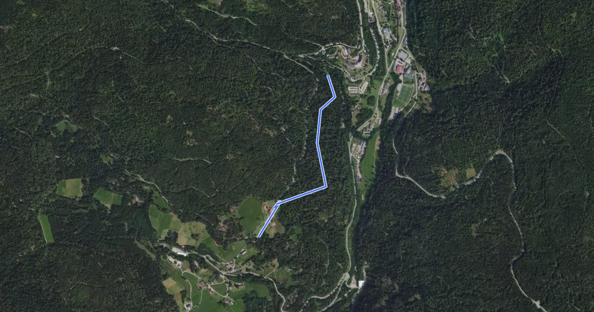 Маршрут Klusenweiher - Schwarzmatt на спутниковом снимке