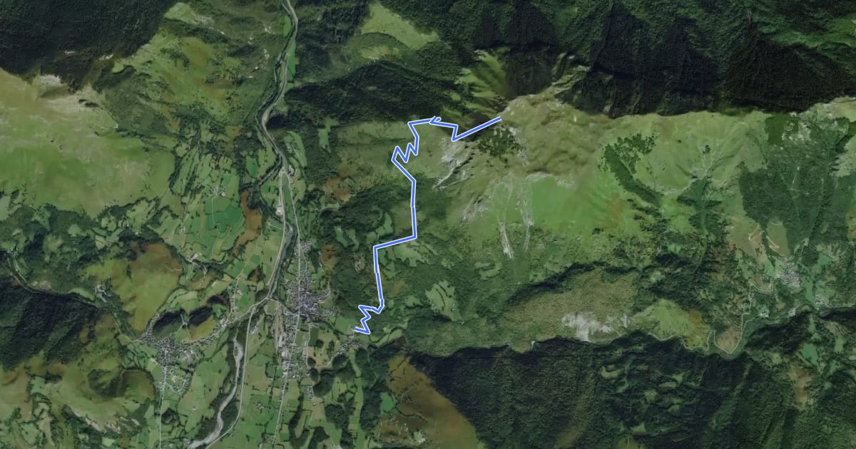 Маршрут Km vertical d'Ourdinse asp19 на спутниковом снимке