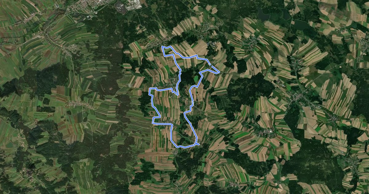 Маршрут Kneipprundwanderweg (70) на спутниковом снимке