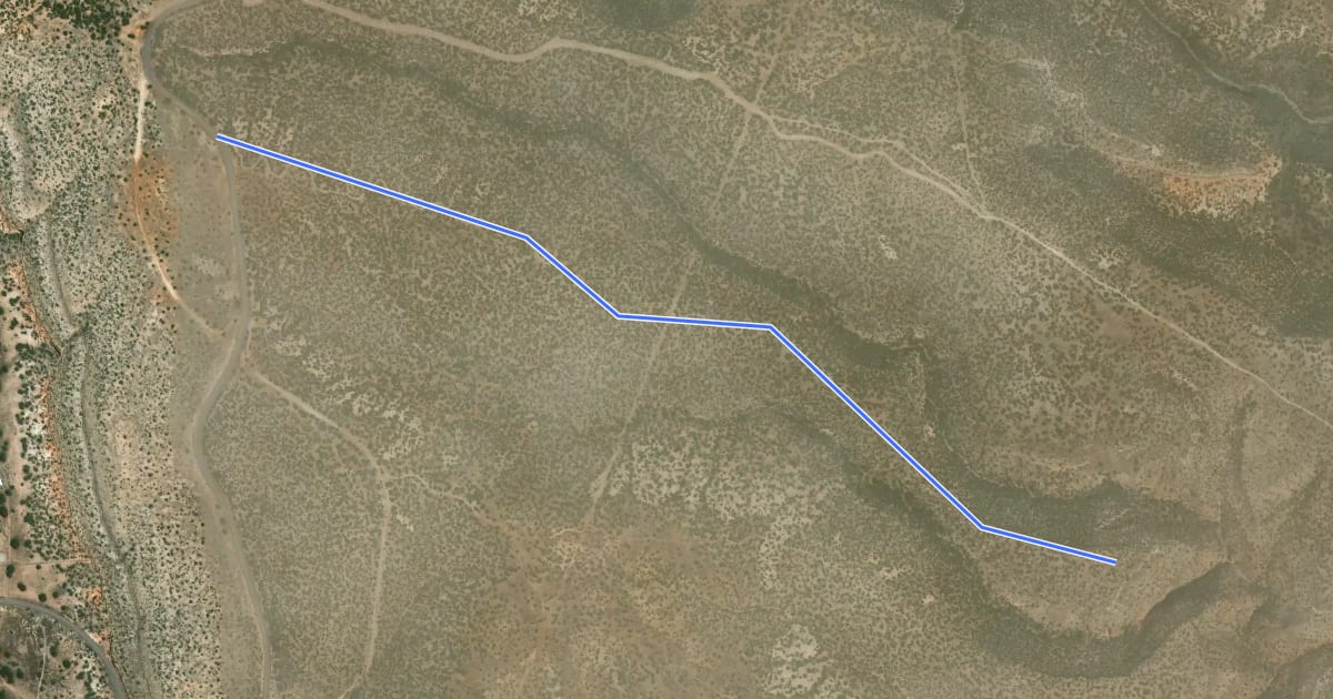 Маршрут Knife Edge Trail на спутниковом снимке