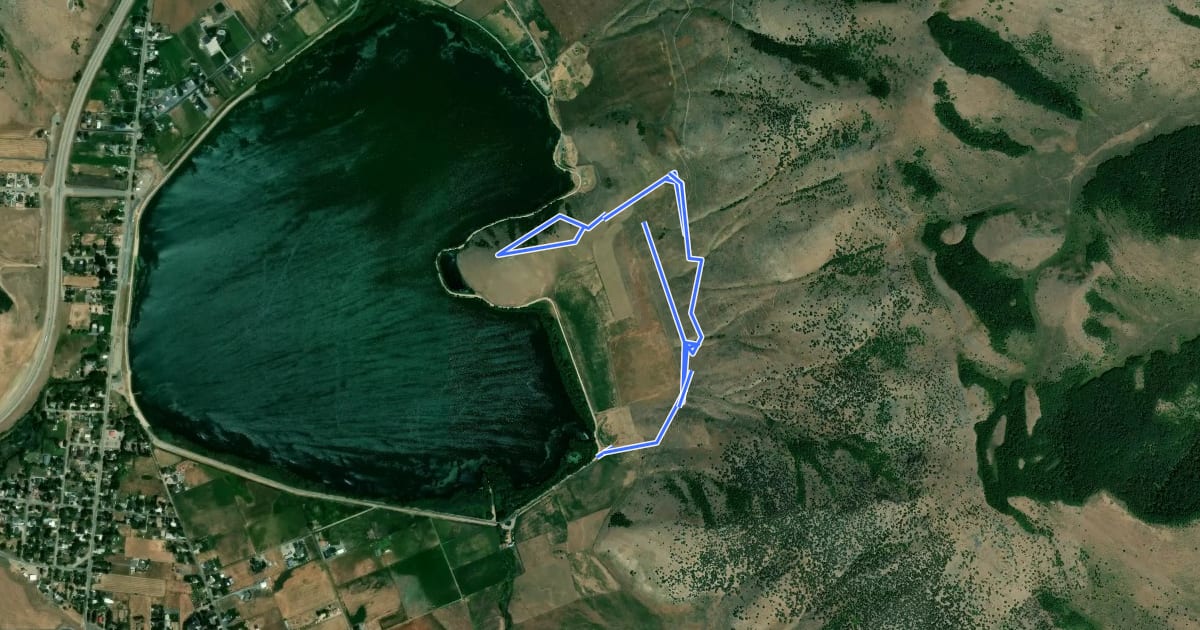 Маршрут Knoll Trail на спутниковом снимке