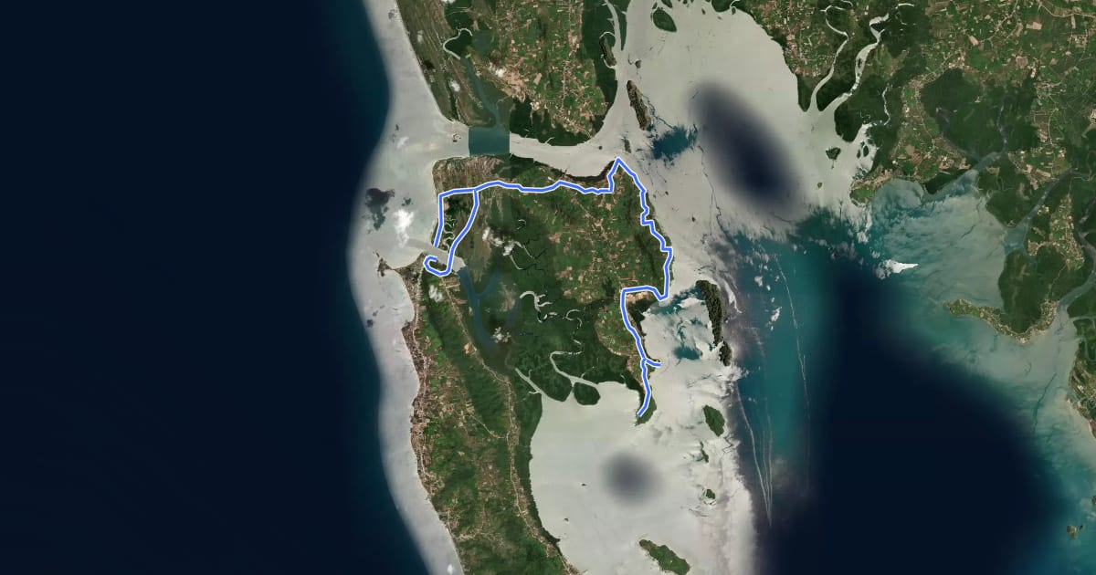 Маршрут Ko Lanta Motorbike Tour Ko Lanta Noi на спутниковом снимке