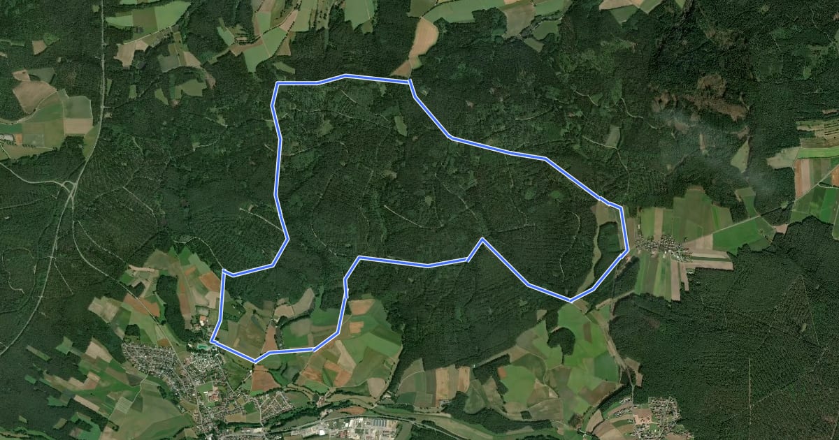 Маршрут Kohlbühlweg на спутниковом снимке