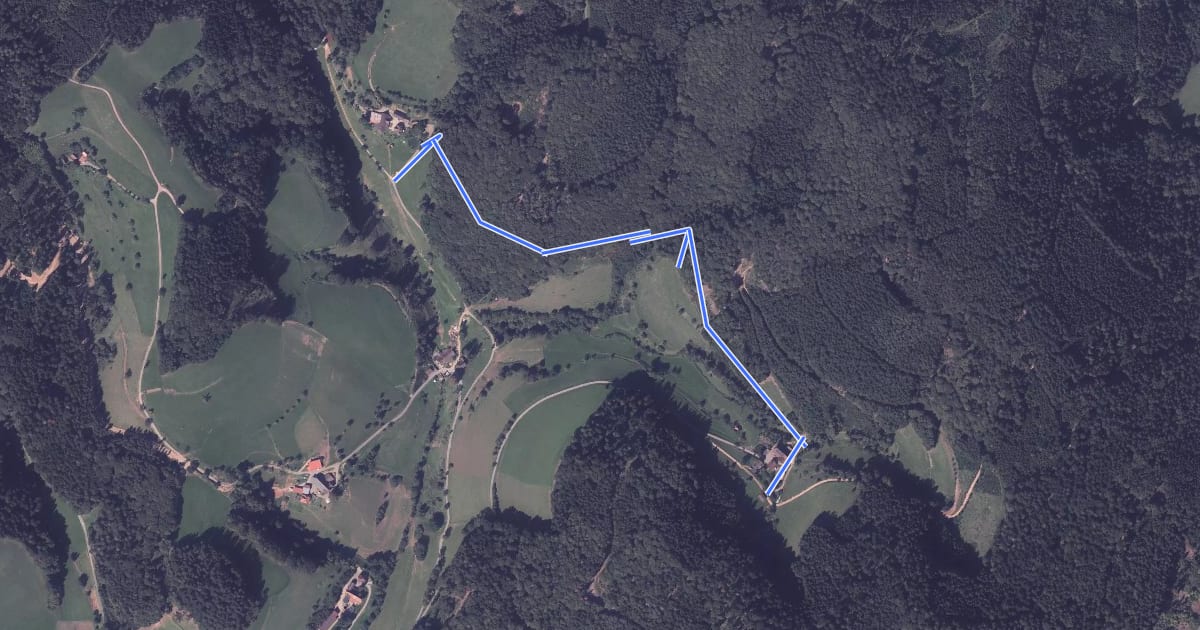 Маршрут Kohlenbach Kurihof - Beim Bromhof на спутниковом снимке