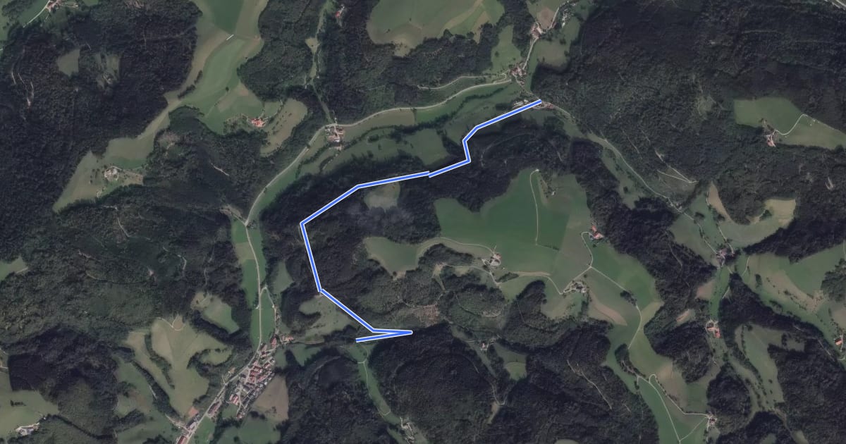 Маршрут Kohlergrundweg - Wagensteig Hinterbauernhof на спутниковом снимке