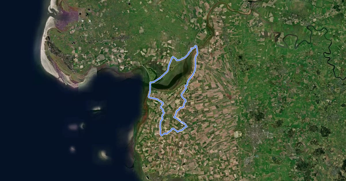 Маршрут Kohlroute на спутниковом снимке