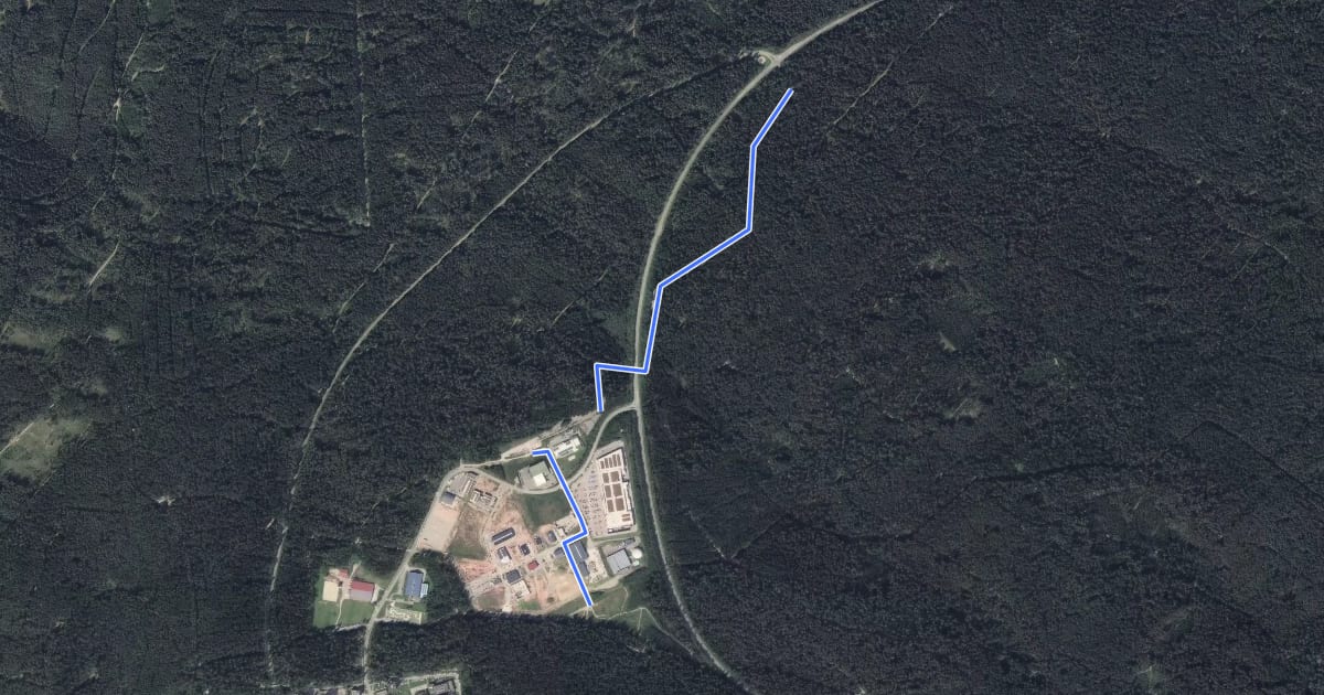 Маршрут Kohlwald - Sulzhau на спутниковом снимке