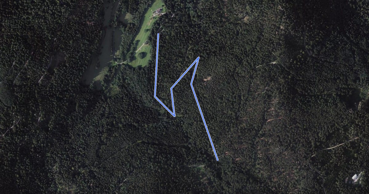 Маршрут Kohlweg - Kohlwald на спутниковом снимке