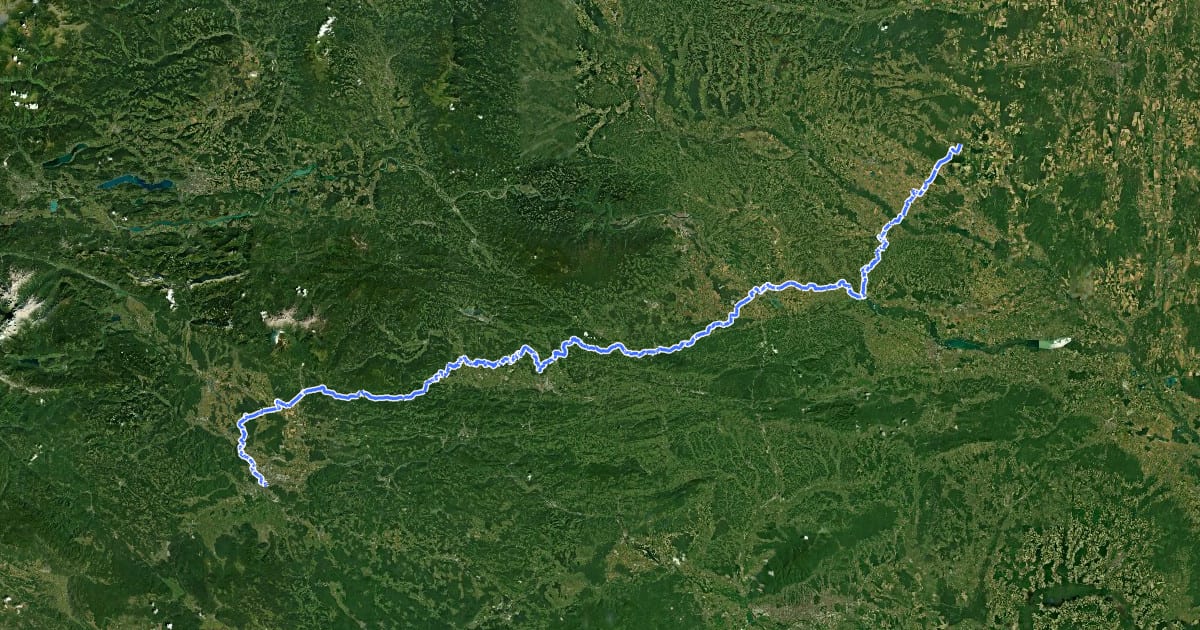 Маршрут Kolesarska Jakobova pot Slovenija Camino - Prekmur-Štajerska Veja на спутниковом снимке