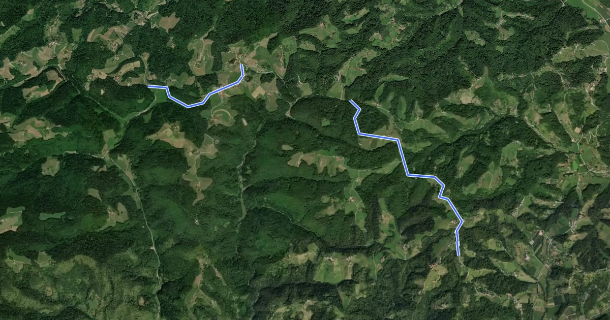 Маршрут Kolesarska pot Kozjak на спутниковом снимке