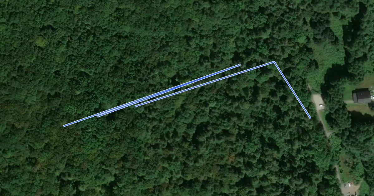 Маршрут Koliba trail на спутниковом снимке