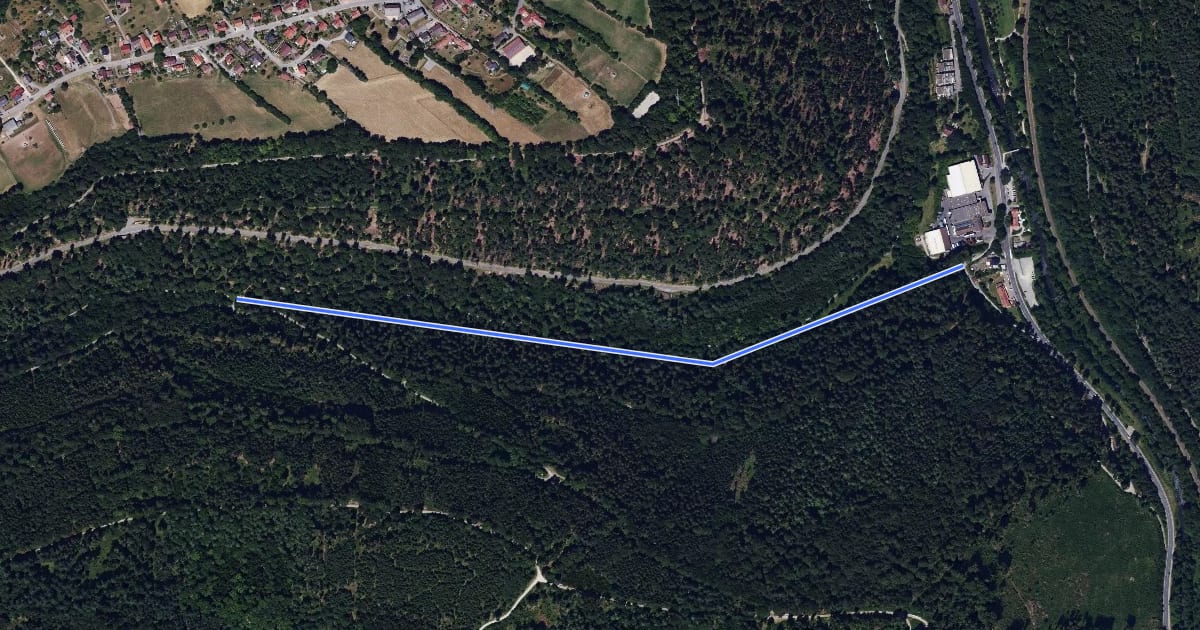 Маршрут Kollbachbrücke - Bad Liebenzell Mineralbrunnen на спутниковом снимке