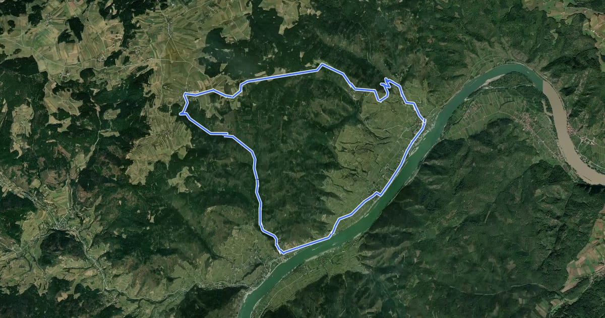 Маршрут Kollmitz Runde на спутниковом снимке