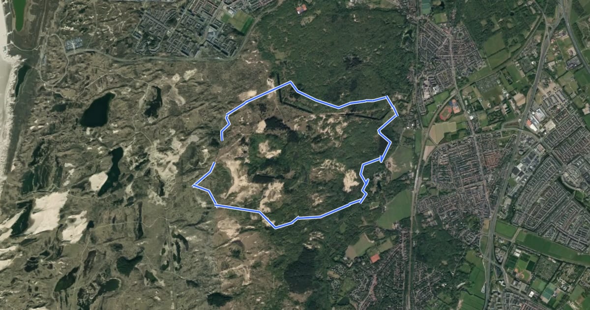Маршрут Konikroute на спутниковом снимке