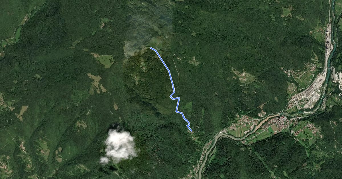 Маршрут Korada Enduro на спутниковом снимке