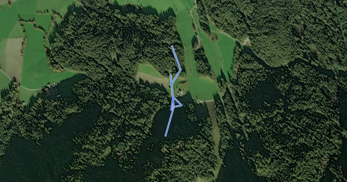 Маршрут Korer Trail на спутниковом снимке
