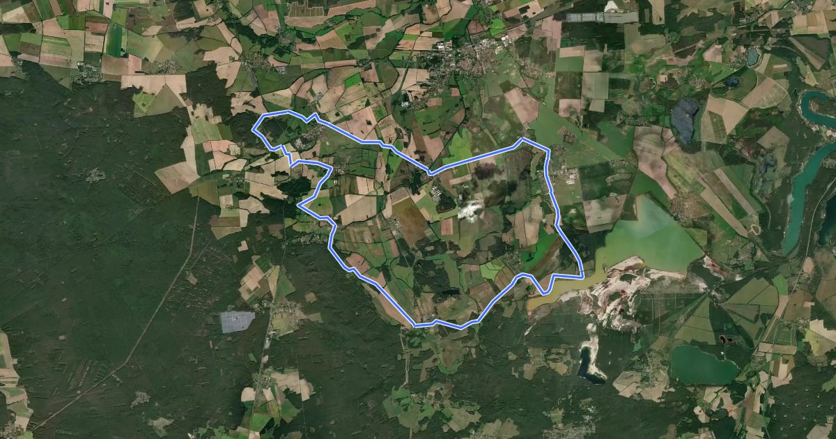 Маршрут Kornradenweg на спутниковом снимке