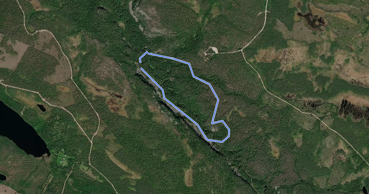 Маршрут Koronjää на спутниковом снимке