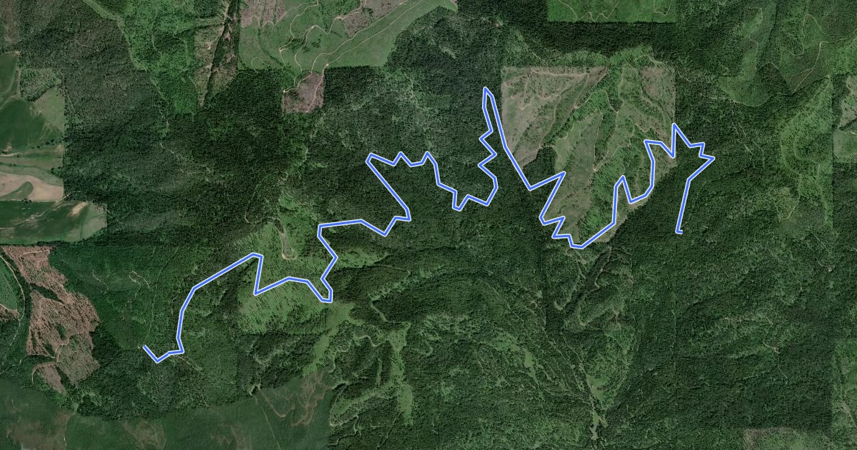 Маршрут Korth Trail на спутниковом снимке