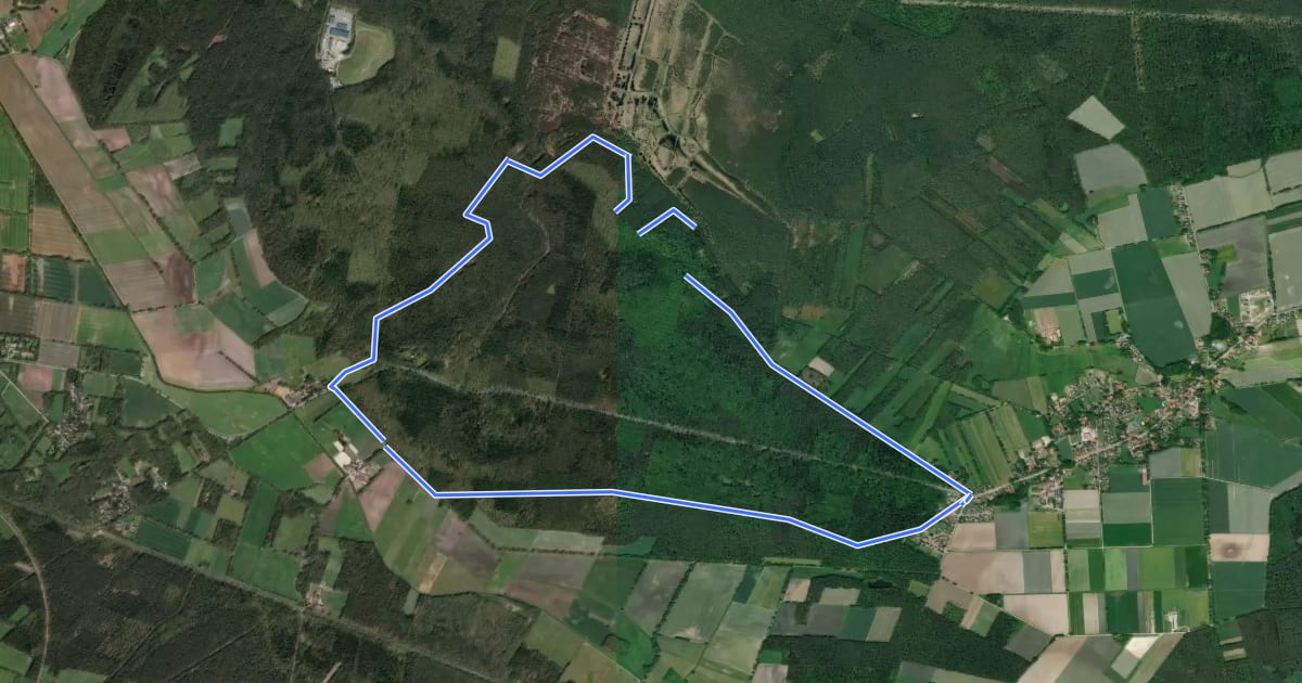 Маршрут Krähen-Tour на спутниковом снимке