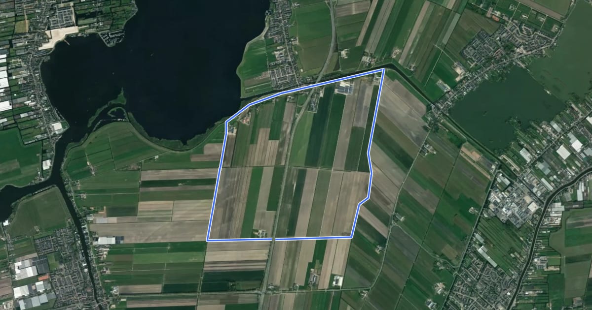 Маршрут Krakeelroute на спутниковом снимке