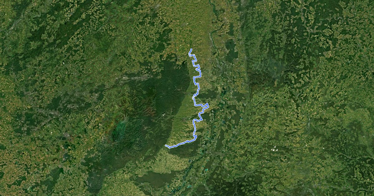 Маршрут Kraut und Rüben Radweg на спутниковом снимке