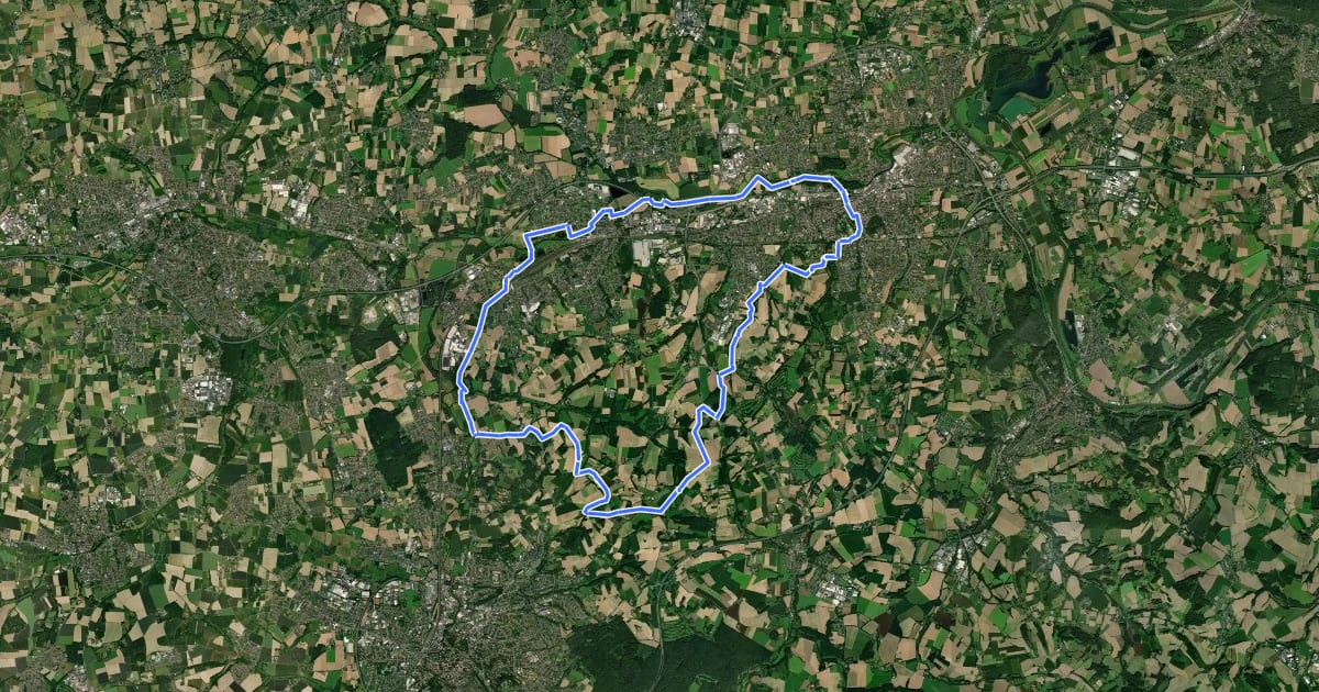 Маршрут Kreis Herford - Tagestour 2 (Aqua Magica und Eggeberg) на спутниковом снимке