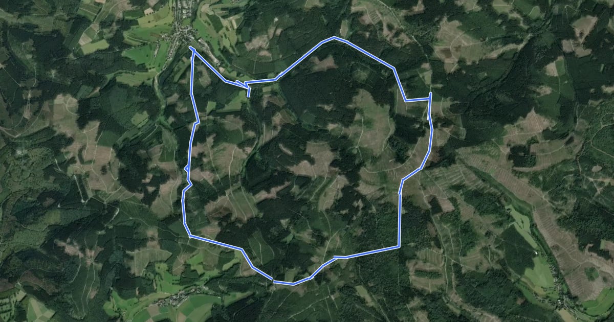 Маршрут Krenkeltal und Goldener Zapfen на спутниковом снимке
