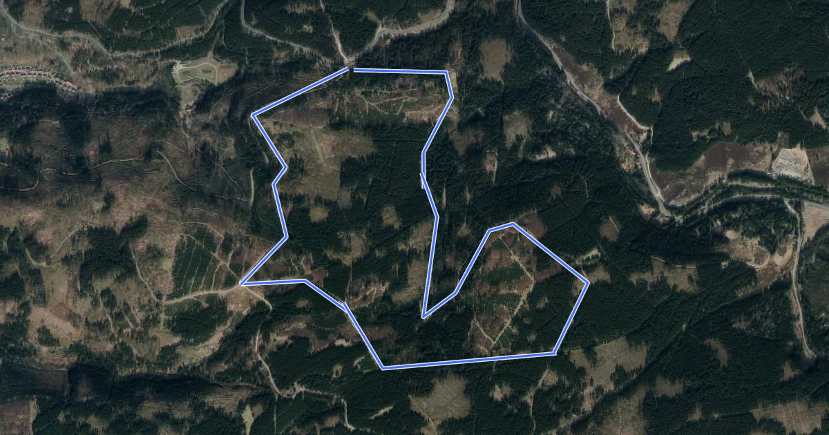 Маршрут Kreuzbergloipe 5.8 km на спутниковом снимке