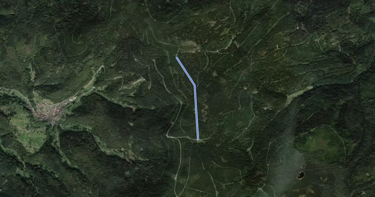 Маршрут Kreuzlehütte - Langmartskopfhütte на спутниковом снимке