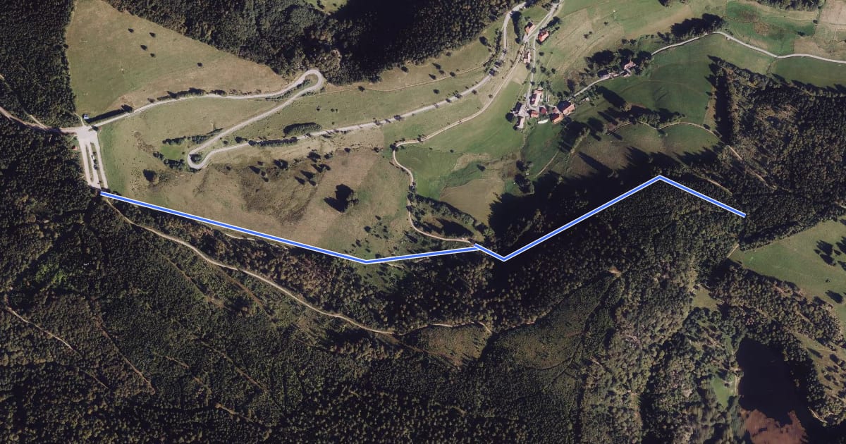 Маршрут Kreuzweg Parkplatz - Althütte на спутниковом снимке