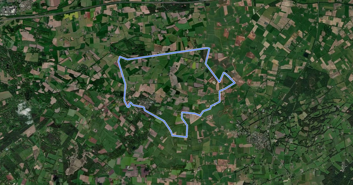 Маршрут Kring van Dorth route на спутниковом снимке