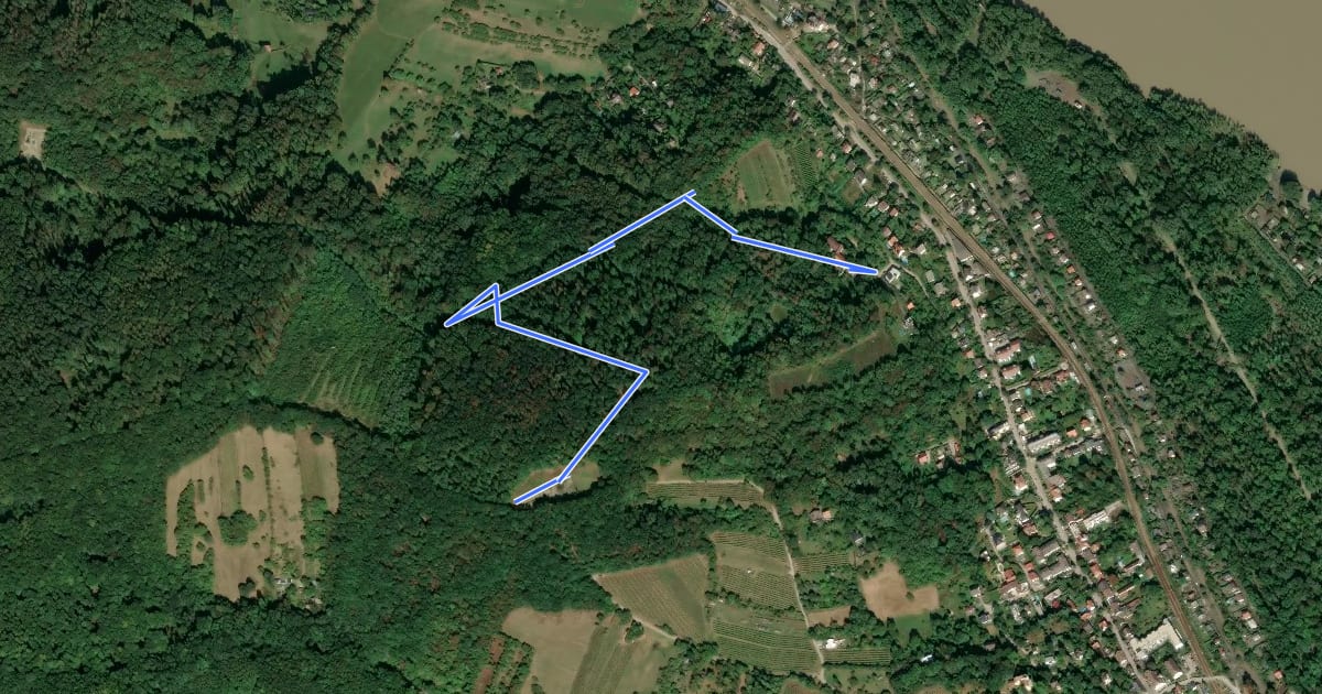 Маршрут Kritzendorf/Herzogenburger Gasse - Bohrstelle St. Paula-Kapelle на спутниковом снимке