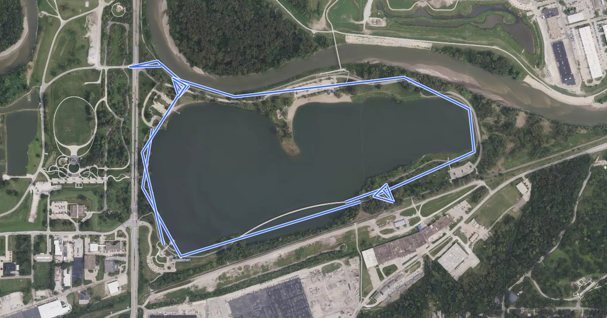 Маршрут Kruidenier Trail на спутниковом снимке
