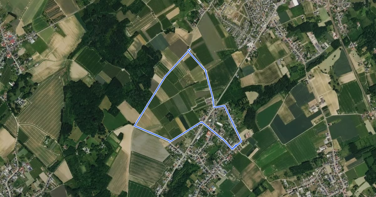 Маршрут Kruislindewandeling Werm на спутниковом снимке