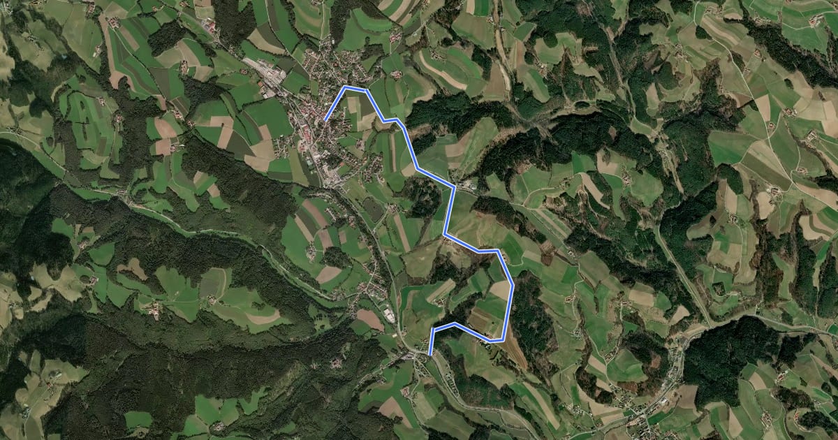 Маршрут Krumbach - Dirndlbauer - Gasthof Sägemühle на спутниковом снимке