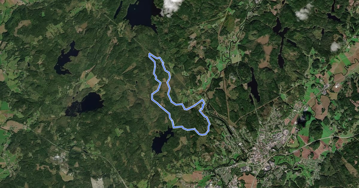 Маршрут KSK 10 km Motionsspår на спутниковом снимке