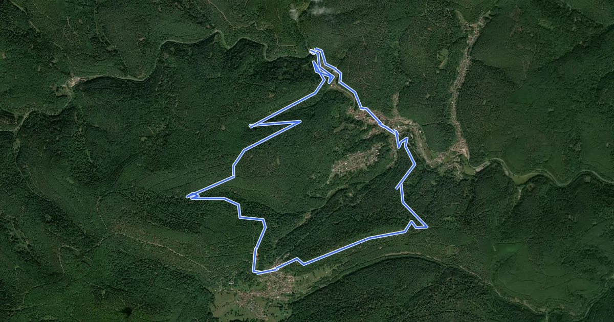 Маршрут Kuckucksbähnelweg на спутниковом снимке