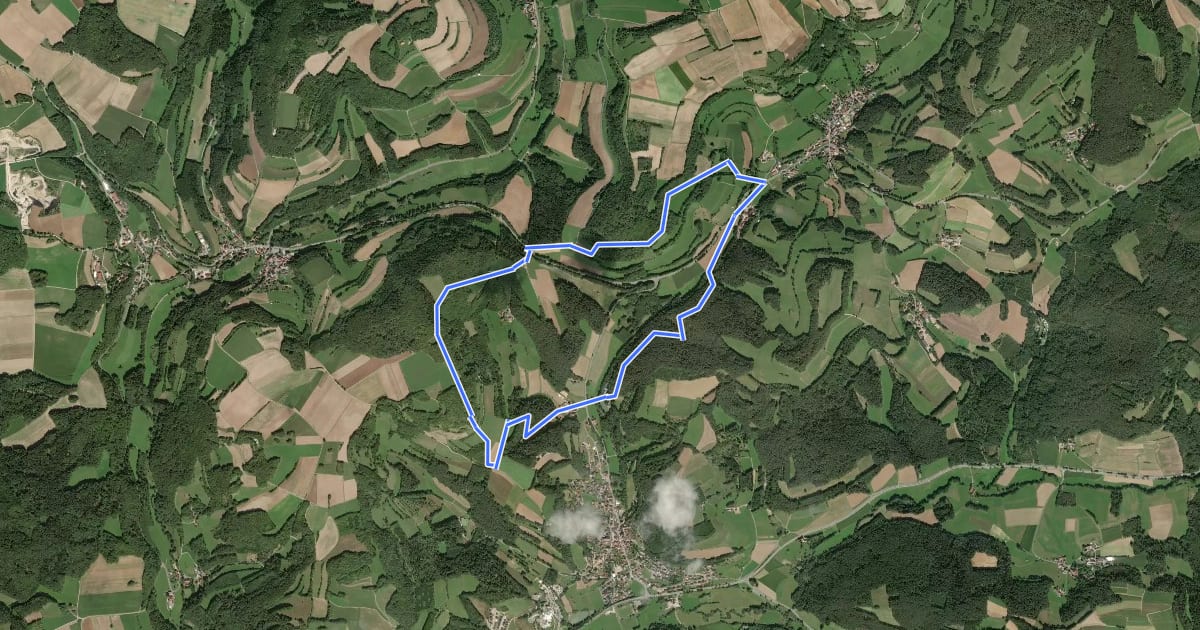 Маршрут Kuckuckswege rund um Busbach Nr. 4 на спутниковом снимке