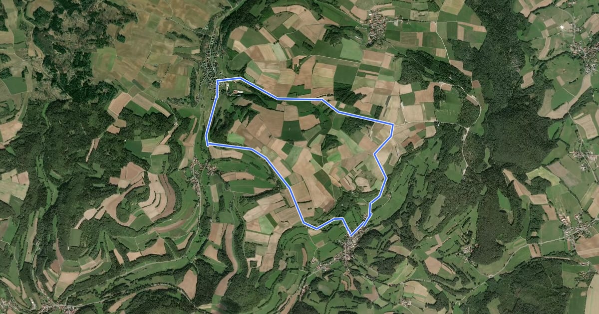 Маршрут Kuckuckswege rund um Busbach Nr. 6 на спутниковом снимке