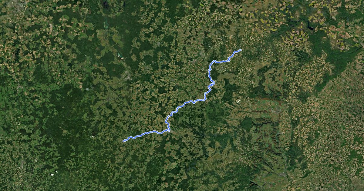 Маршрут Kuenringerweg 611 на спутниковом снимке