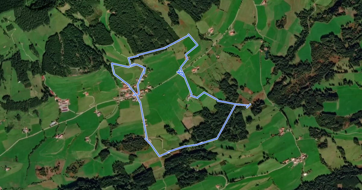 Маршрут Kuhnigundenweg на спутниковом снимке