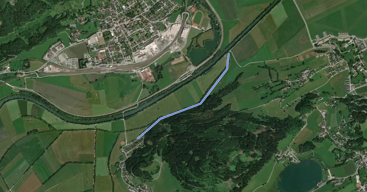 Маршрут Kulmrundweg Variante на спутниковом снимке