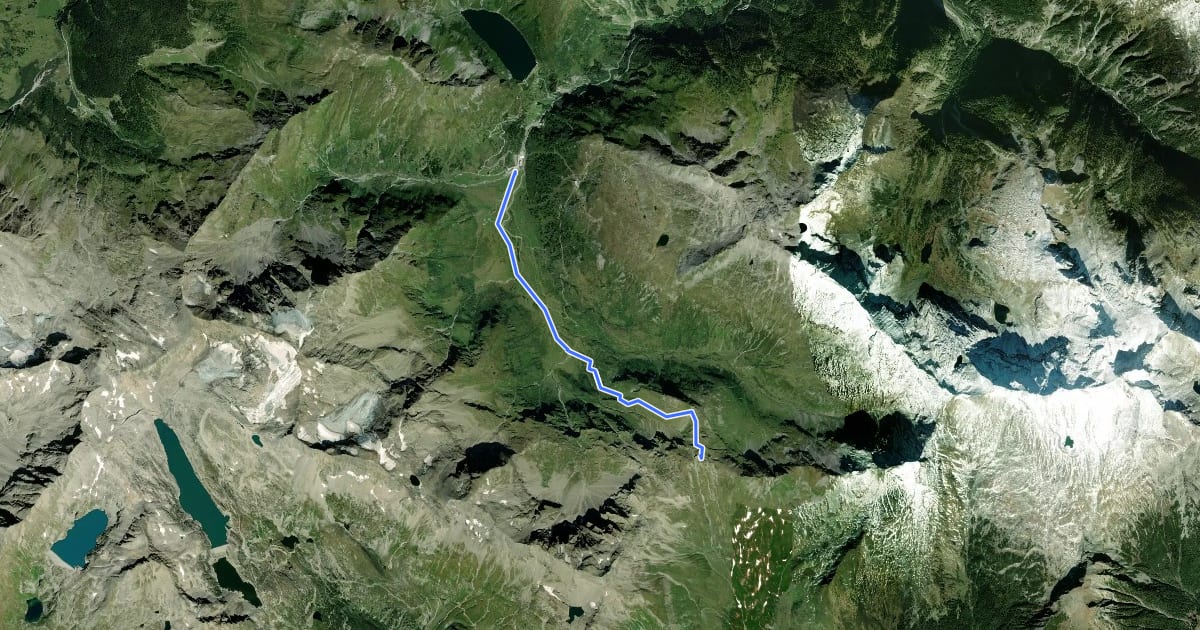 Маршрут Kulturwanderweg Römerstraßen (Mallnitzer Tauern) на спутниковом снимке